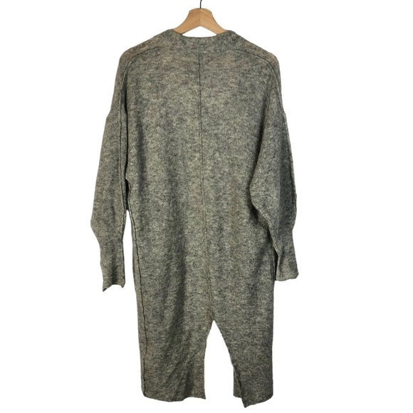 By Malene Birger Bellisa Gray Knitted Wool Blend Duster Cardigan Sweater XXS - Picture 3 of 5